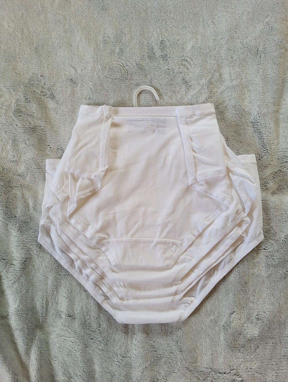 5-Pk Columbia Womens Size XL Cotton Briefs Panties Underwear White - Picture 3 of 8